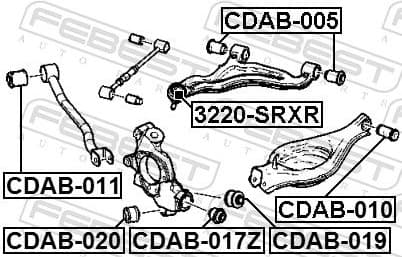 Mounting, control/trailing arm CDAB-019 - image 2