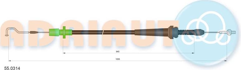 Accelerator Cable 55.0314