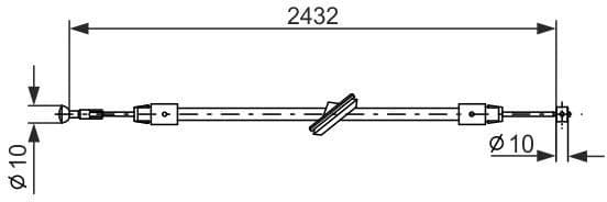 Cable Pull, parking brake 1 987 477 198 - image 5
