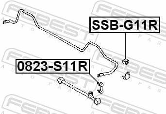 Mounting, stabiliser bar SSB-G11R - image 2