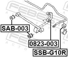 Mounting, stabiliser bar SSB-G10R - image 2