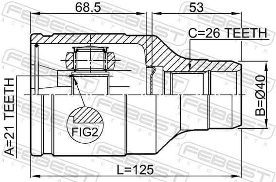 Joint Kit, drive shaft 0711-LNRH - image 2