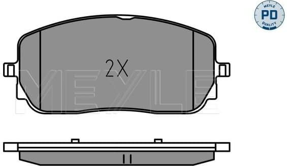 Brake Pad Set, disc brake MEYLE-PD: Advanced performance and design. 025 229 4419/PD - image 2