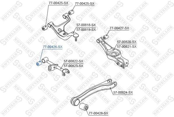 Mounting, control/trailing arm 77-00426-SX - image 2
