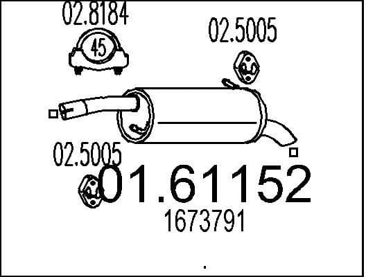 Rear Muffler 01.61152