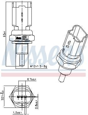 Sensor, coolant temperature ** FIRST FIT ** 207033