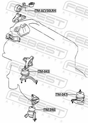 Mounting, engine TM-045 - image 2