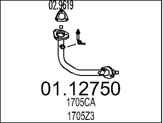 Exhaust Pipe 01.12750