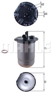 Filter diesel fuel KL1132D