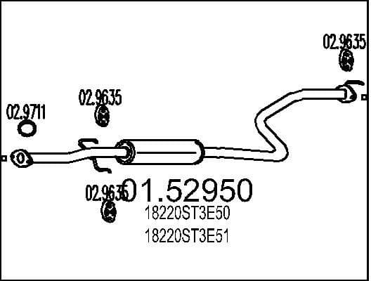 Centre Muffler 01.52950