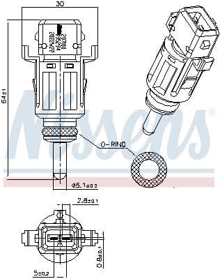Sensor, coolant temperature ** FIRST FIT ** 207010
