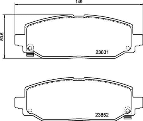 Brake Pad Set, disc brake PRIME LINE P 37 025