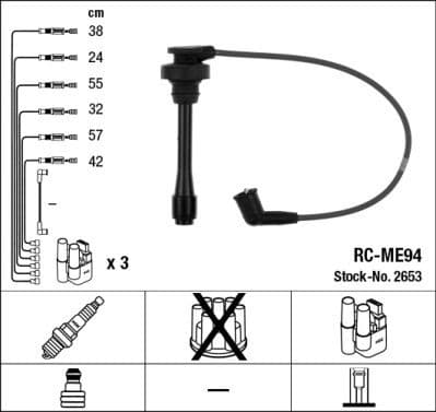 Ignition Cable Kit RC-ME94