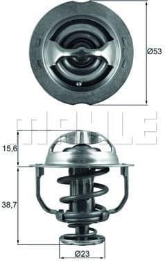 Thermostat, coolant BEHR TX20090D