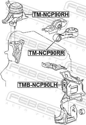 Mounting, engine TMB-NCP90LH - image 2