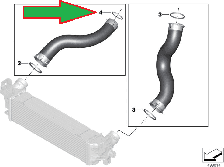 Seal ring, turbocharger, intercooler 087.370