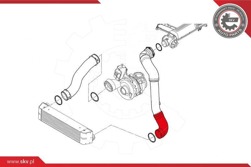 Charge Air Hose 43SKV137 - image 4