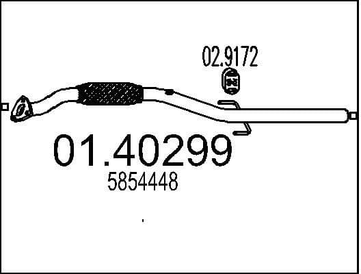 Exhaust Pipe 01.40299