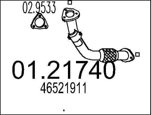 Exhaust Pipe 01.21740