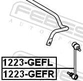 Link/Coupling Rod, stabiliser bar 1223-GEFL