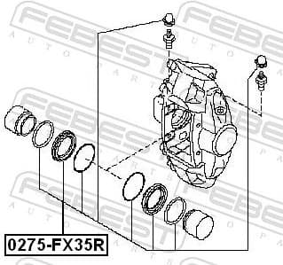 Repair Kit, brake caliper 0275-FX35R - image 2