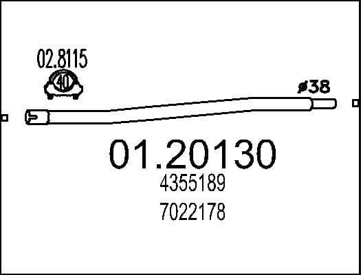 Exhaust Pipe 01.20130