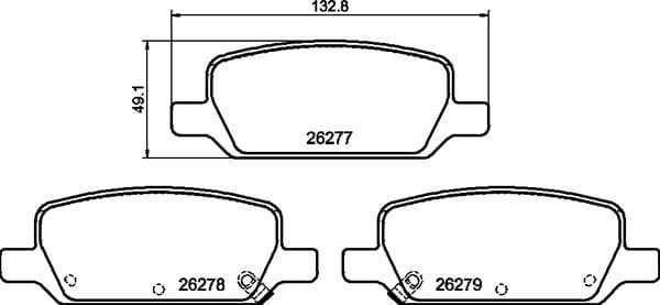 Brake Pad Set, disc brake PRIME LINE P 09 027