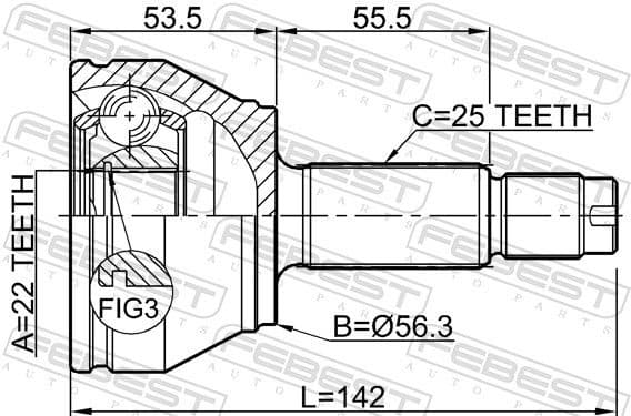 Joint Kit, drive shaft 2110-FA - image 2