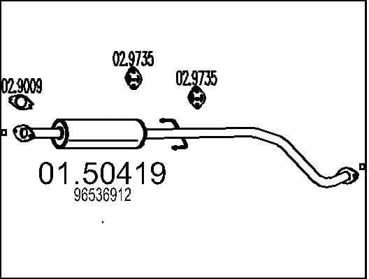 Centre Muffler 01.50419