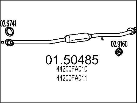 Centre Muffler 01.50485