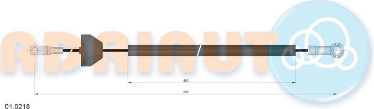 Cable Pull, parking brake 01.0218