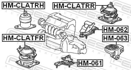 Mounting, automatic transmission HM-063 - image 2