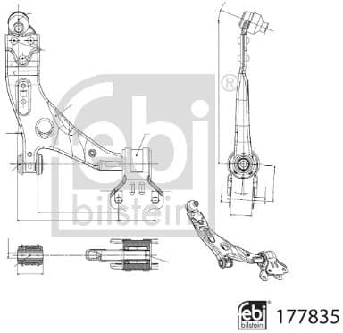 Control/Trailing Arm, wheel suspension 177835 - image 2