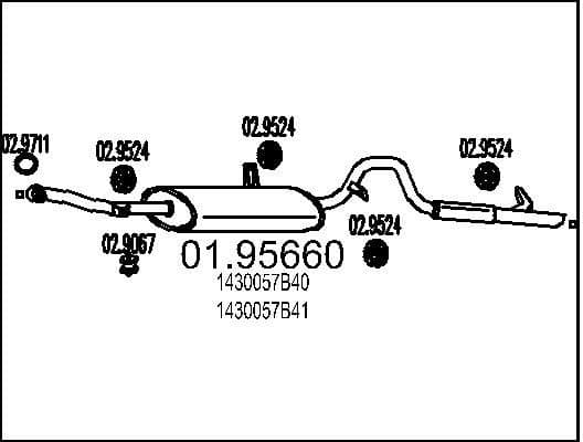 Rear Muffler 01.95660