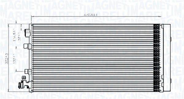 Condenser, air conditioning 350203826000 - image 2