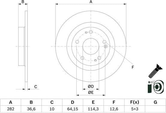 Brake Disc 0986479G90