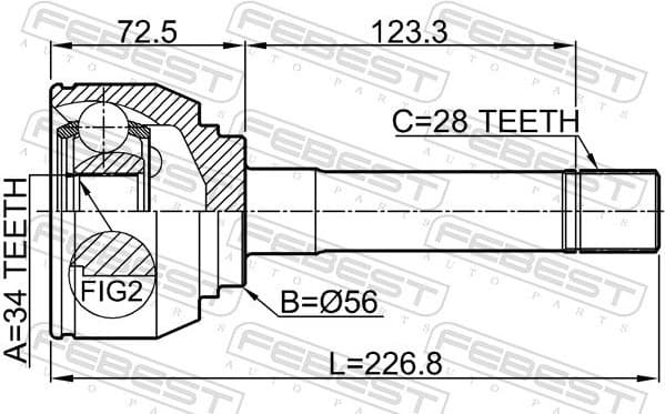 Joint Kit, drive shaft 1210-H1 - image 2