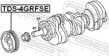 Belt Pulley, crankshaft TDS-4GRFSE - image 2