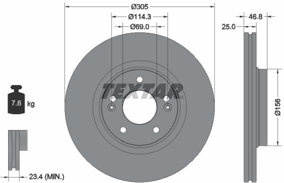 Brake Disc PRO+ 92292205