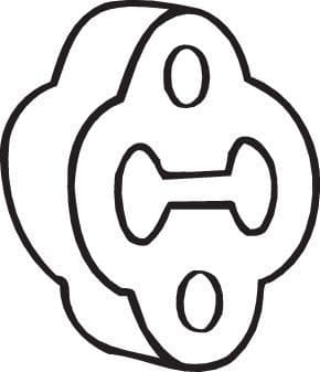 Mount, exhaust system 255-168