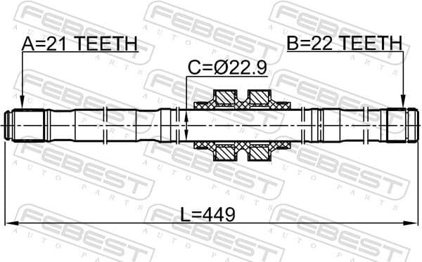 Drive Shaft 0212-E11LH - image 2