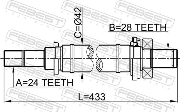Drive Shaft 0512-M316MT - image 2