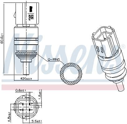 Sensor, coolant temperature ** FIRST FIT ** 207051