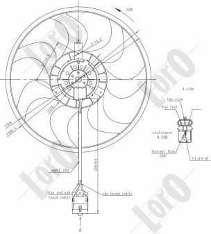 Fan, engine cooling LORO 037-014-0013 - image 3