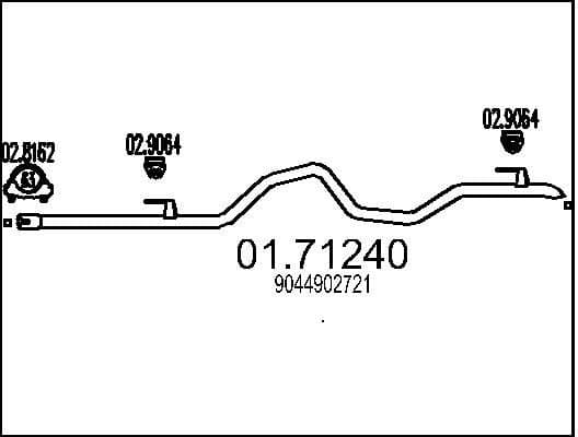 Exhaust Pipe 01.71240