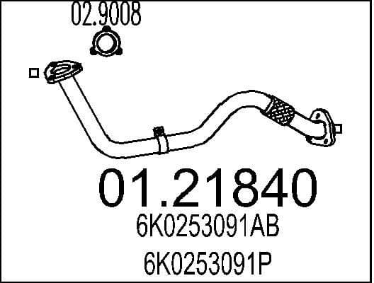 Exhaust Pipe 01.21840