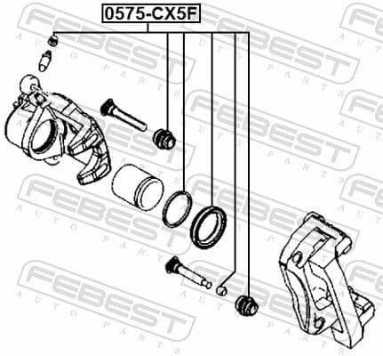 Repair Kit, brake caliper 0575-CX5F - image 2