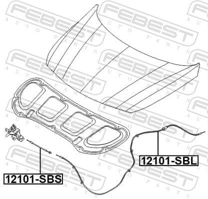Bonnet Cable 12101-SBS - image 2