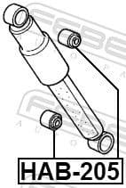Bush, shock absorber HAB-205 - image 2