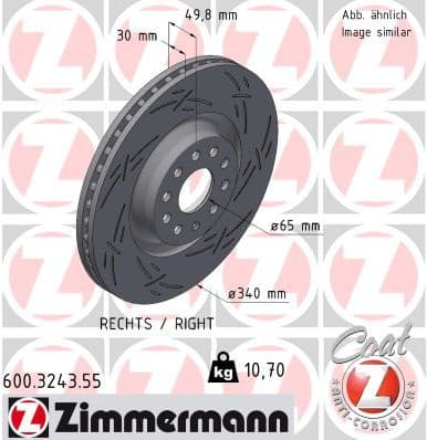 Brake Disc BLACK Z 600.3243.55